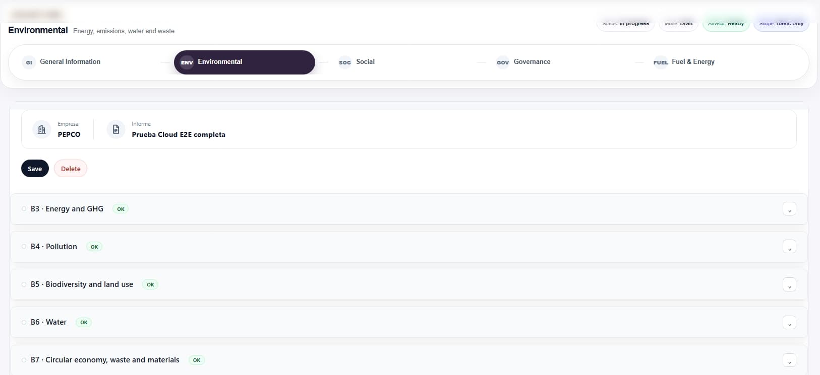 Create and organise your report